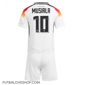 Dres Nemecko Jamal Musiala #10 Domáci pre deti ME 2024 Krátky Rukáv (+ trenírky)